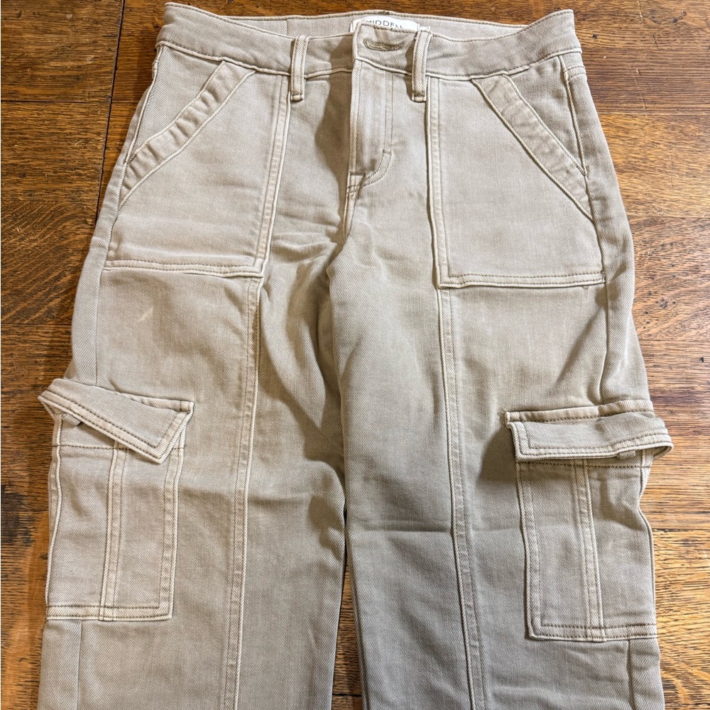 Hidden Cargo Straight Leg Jeans